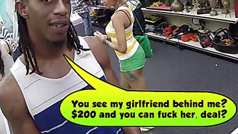 Black dude sells his latina girlfriend in a pawn shop